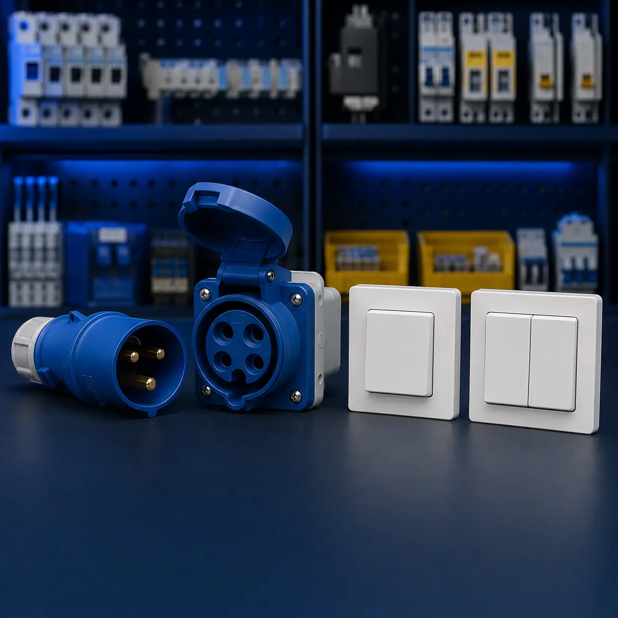 Electrical plugs and switches supplied in South Africa